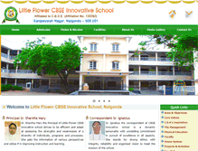 Tablet Screenshot of littleflowercbseinnovativeschool.com